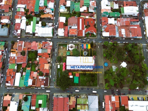 Toma aerea parque y ubicacion